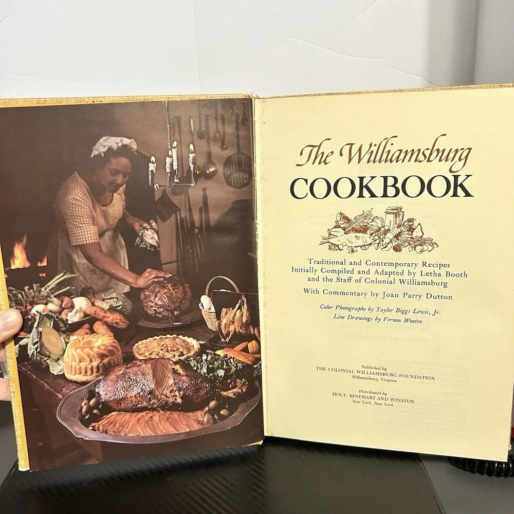 Vtg THE WILLIAMSBURG COOKBOOK ~ Joan Parry Dutton ~ 1976‎